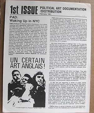 1st ISSUE: POLITICAL ART DOCUMENTATION / DISTRIBUTION (PADD) (UPFRONT)