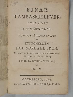 Ejnar Tambaskjelfver; Tragedie