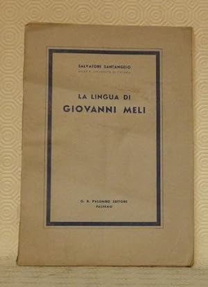 Immagine del venditore per La lingua di G. Meli. venduto da Bouquinerie du Varis