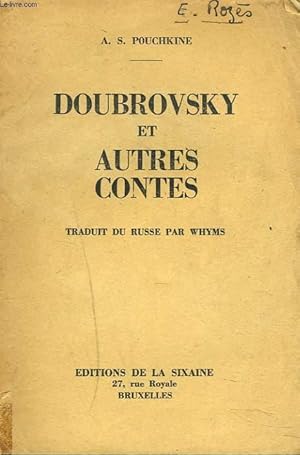 Seller image for DOUBROVSKY ET AUTRES CONTES. for sale by Le-Livre