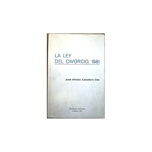 Bild des Verkufers fr La Ley del Divorcio, 1981 zum Verkauf von Librera Salamb
