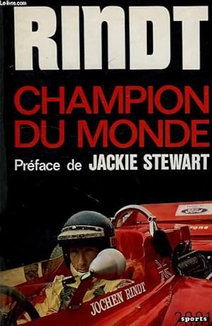 Bild des Verkufers fr RINDT, CHAMPION DU MONDE zum Verkauf von Le-Livre