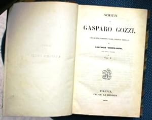 Scritti di Gasparo Gozzi