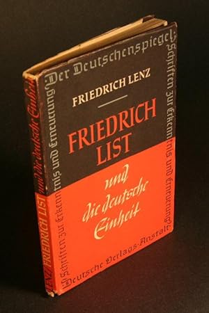 Imagen del vendedor de Friedrich List und die deutsche Einheit (1789-1846). a la venta por Steven Wolfe Books