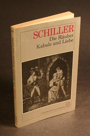 Seller image for Die Ruber. Ein Trauerspiel - Kabale und Liebe. Ein brgerliches Trauerspiel. for sale by Steven Wolfe Books