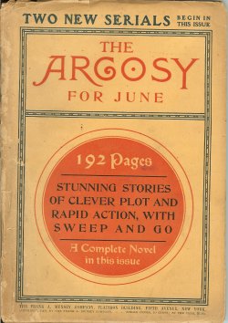 Bild des Verkufers fr The ARGOSY: June 1905 zum Verkauf von Books from the Crypt