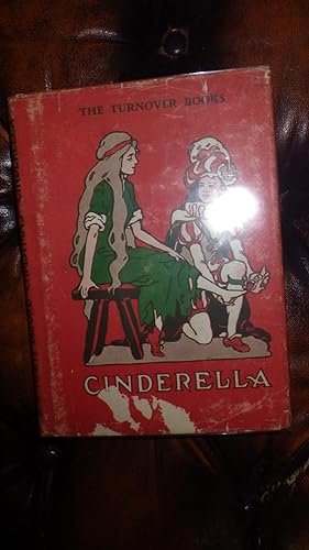 Seller image for The NIGHT BEFORE CHRISTMAS, Scarce "Turnover" Book, Illust by John R. Neill ( of Oz Books) & CINDERELLA , CLEMENT MOORE'S CLASSIC Christmas Poem, , 1910 Rare Old , EXTREMELY RARE Copy in Original Red Color Dust Jacket of Santa in Red Outfit for sale by Bluff Park Rare Books