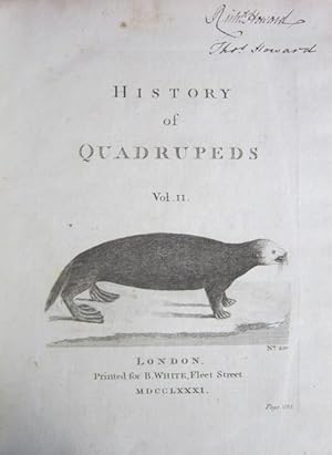 History of Quadrupeds (Volumes I-II, Complete)