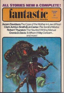 Image du vendeur pour FANTASTIC Stories: October, Oct. 1975 mis en vente par Books from the Crypt