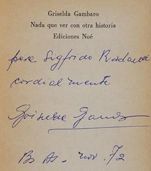 Imagen del vendedor de Nada que ver con otra historia : Novela a la venta por Lirolay