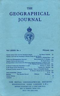 Capt. J. Cook & the Sandwich Islands in The Journal of the Royal Geographical Society, Monthly Is...