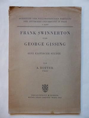 Frank Swinnerton and George Gissing: Eine Kritische Studie.