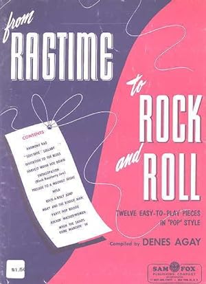 Seller image for FROM RAGTIME TO ROCK AND ROLL: TWELVE EASY-TO-PLAY PIECES IN "POP" STYLE. for sale by Capricorn Books