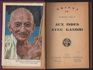 Bild des Verkufers fr Aux Indes avec Gandhi zum Verkauf von Kaaterskill Books, ABAA/ILAB