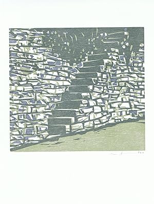 Imagen del vendedor de Treppe. Original-Graphik signiert a la venta por alt-saarbrcker antiquariat g.w.melling