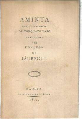 Image du vendeur pour Aminta. Fabula pastoril de Torquato Taso mis en vente par Libreria Sanchez
