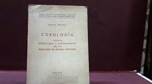 Bild des Verkufers fr COROLOGIA TEORIA ESTRUCTURAL Y ESTRUCTURANTE DE LA POBLACION DE ESPAA 1900 1950 PERPIA ROMAN 1954 zum Verkauf von LIBRERIA ANTICUARIA SANZ