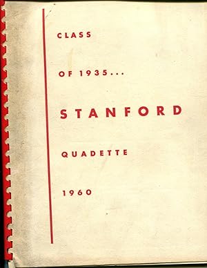 Seller image for Stanford Quadette Class of 1935 (1960) for sale by Orca Knowledge Systems, Inc.