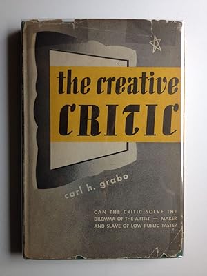 Seller image for The Creative Critic for sale by WellRead Books A.B.A.A.