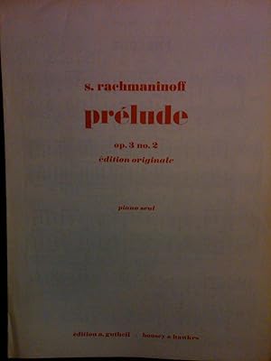 Imagen del vendedor de Prelude op 3 no2 "edition originale" piano seul a la venta por H&G Antiquarian Books