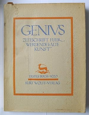 Genius. Zeitschrift fuer werdende Alte Kunst. Erstes Buch 1920.