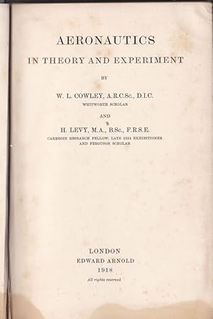 AERONAUTICS IN THEORY AND EXPERIMENT