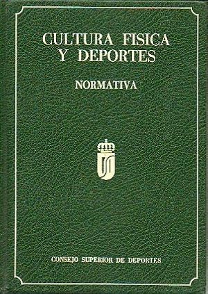 Imagen del vendedor de CULTURA FSICA Y DEPORTES. Normativa. a la venta por angeles sancha libros