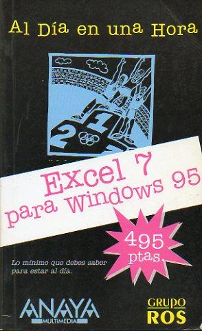 Imagen del vendedor de EXCEL 7 PARA WINDOWS 95. a la venta por angeles sancha libros