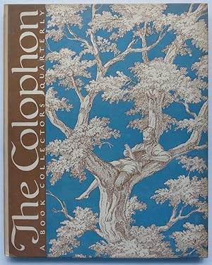 Seller image for The Colophon: A Book Collectors' Quarterly, Part Eleven [11] for sale by George Ong Books