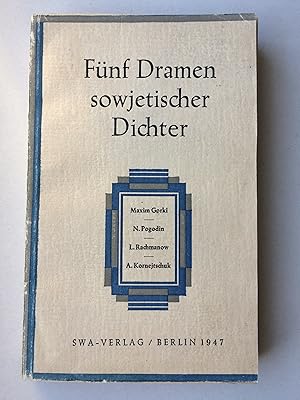 Imagen del vendedor de Fnf Dramen sowjetischer Dichter. a la venta por Bildungsbuch