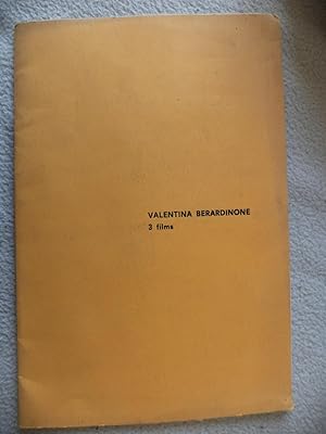 Imagen del vendedor de Valentina Berardinone 3 films a la venta por Antonio Pennasilico