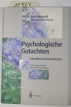 Seller image for Psychologische Gutachten Schreiben und Beurteilen for sale by Antiquariat Trger