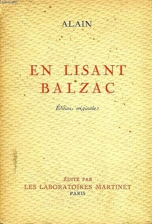 Bild des Verkufers fr EN LISANT BALZAC zum Verkauf von Le-Livre