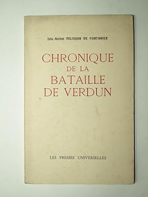 Bild des Verkufers fr Chronique de la bataille de Verdun zum Verkauf von Librairie Aubry