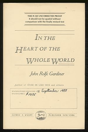 Bild des Verkufers fr In the Heart of the Whole World zum Verkauf von Between the Covers-Rare Books, Inc. ABAA