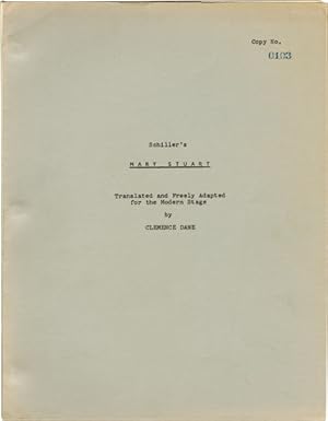 Bild des Verkufers fr Mary Stuart (Original screenplay for an unproduced play) zum Verkauf von Royal Books, Inc., ABAA