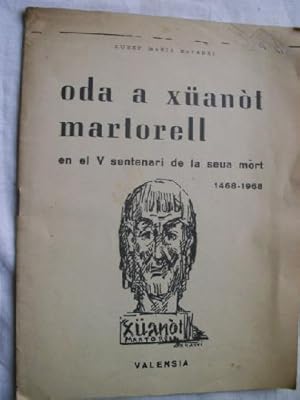 Seller image for ODA A XANOT MARTORELL for sale by Librera Maestro Gozalbo