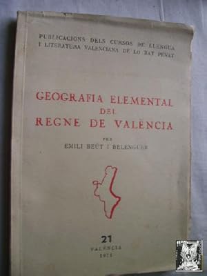 Immagine del venditore per GEOGRAFIA ELEMENTAL DEL REGNE DE VALNCIA venduto da Librera Maestro Gozalbo