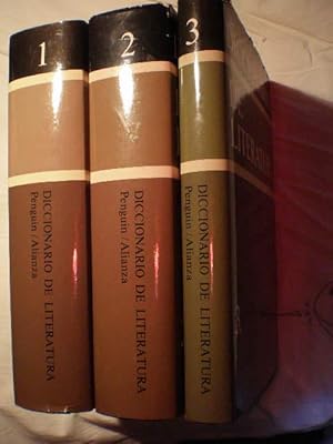 Diccionario de Literatura Penguin / Alianza ( 3 Vols). Tomo I. Literaturas anglosajonas. Tomo II....