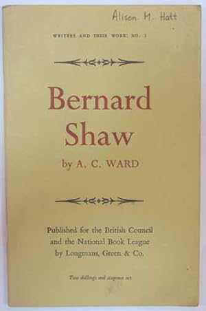 Image du vendeur pour Bernard Shaw. mis en vente par Yushodo Co., Ltd.