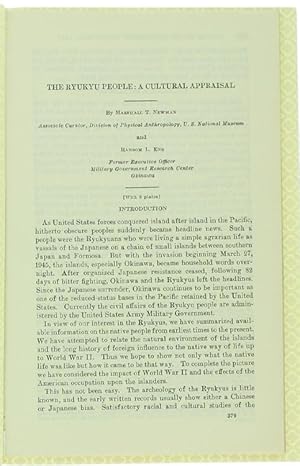 THE RYUKYU PEOPLE: A CULTURAL APPRAISAL.: