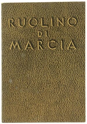 Seller image for RUOLINO DI MARCIA.: for sale by Bergoglio Libri d'Epoca