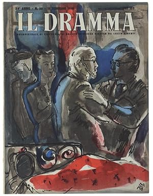 Imagen del vendedor de IL DRAMMA N. 55, febbraio 1948. Copertina originale di Mario Vellani Marchi.: a la venta por Bergoglio Libri d'Epoca