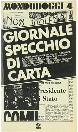 Immagine del venditore per GIORNALE SPECCHIO DI CARTA.: venduto da Bergoglio Libri d'Epoca