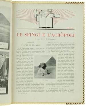 LE SFINGI E L'ACROPOLI. Stralcio dal secondo volume dell'enciclopedia "Tesoro del Ragazzo Italian...