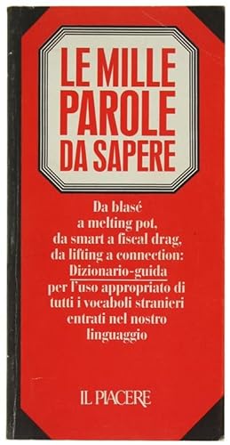 Seller image for LE MILLE PAROLE DA SAPERE.: for sale by Bergoglio Libri d'Epoca