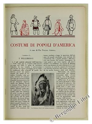 COSTUMI DI POPOLI D'AMERICA.: