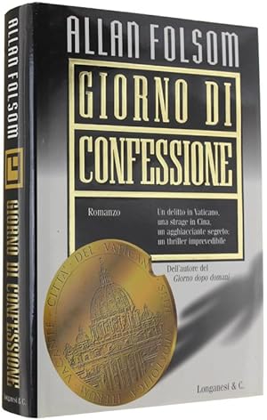 Imagen del vendedor de GIORNO DI CONFESSIONE. Romanzo.: a la venta por Bergoglio Libri d'Epoca