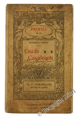 Image du vendeur pour GUIDO CAVALCANTI.: mis en vente par Bergoglio Libri d'Epoca