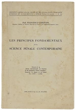 Imagen del vendedor de LES PRINCIPES FONDAMENTAUX DE LA SCIENCE PNALE CONTEMPORAINE.: a la venta por Bergoglio Libri d'Epoca